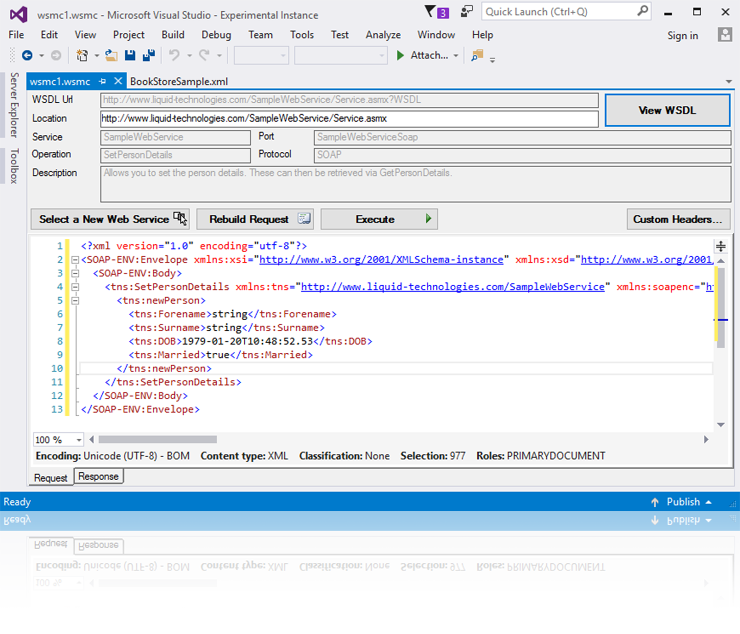 Web Service Test Client for Visual Studio