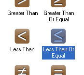 Comparator Less Than or Equal Component