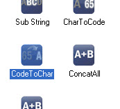 String CodeToChar Component