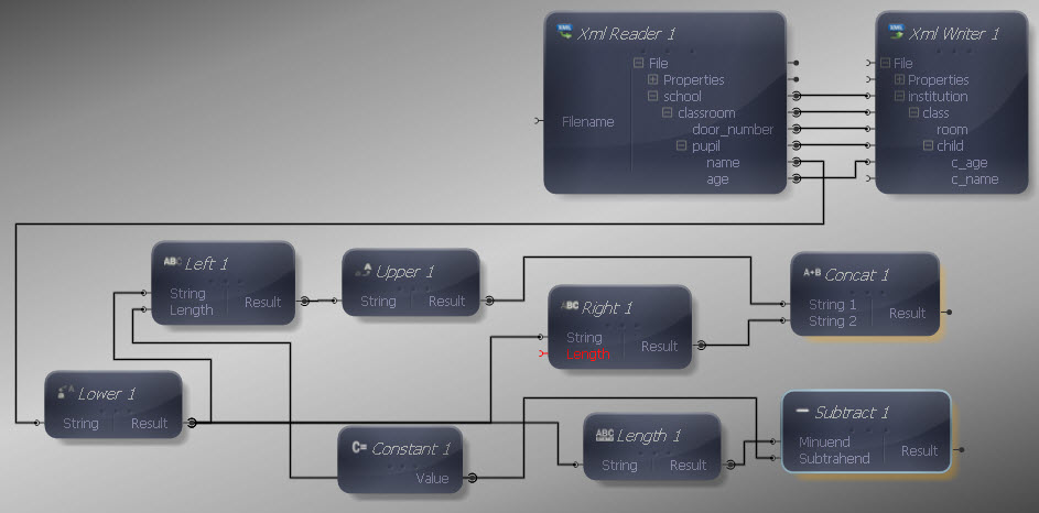 Connecting the Subtract Inputs
