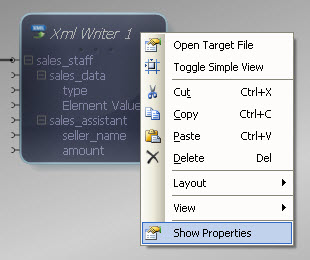 XML Writer Properties