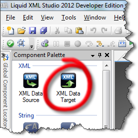 XML Data Target