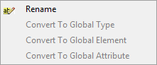 XSD Editor - Refactoring Menu