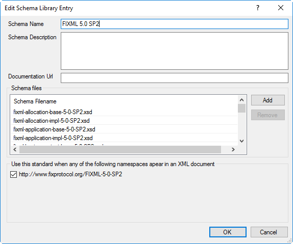 Add Schema Library Entry