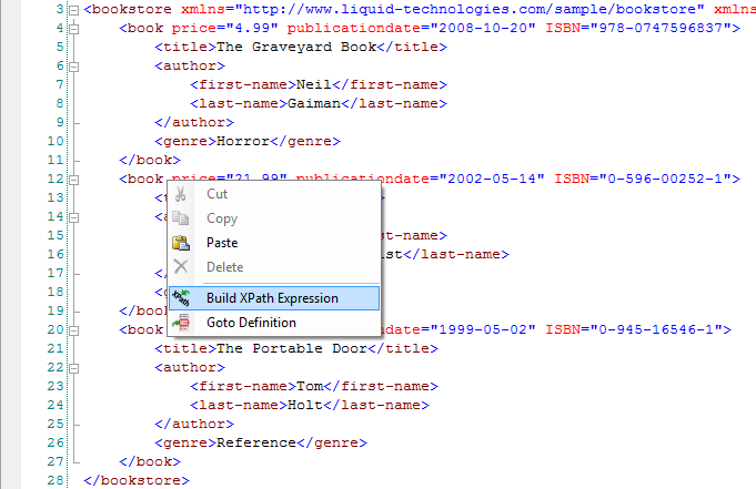 XPath Builder - Select Node