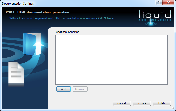 XSD Documentation Generator Wizard Page 4